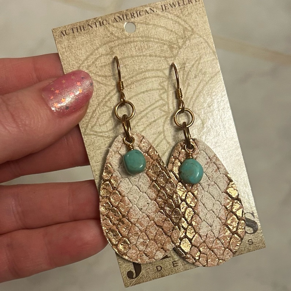 Gold Textured Earrings 3 for $20